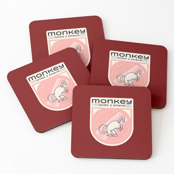 Item preview, Monkey goes to Space Funny Illustration  designed and sold by d1mology.