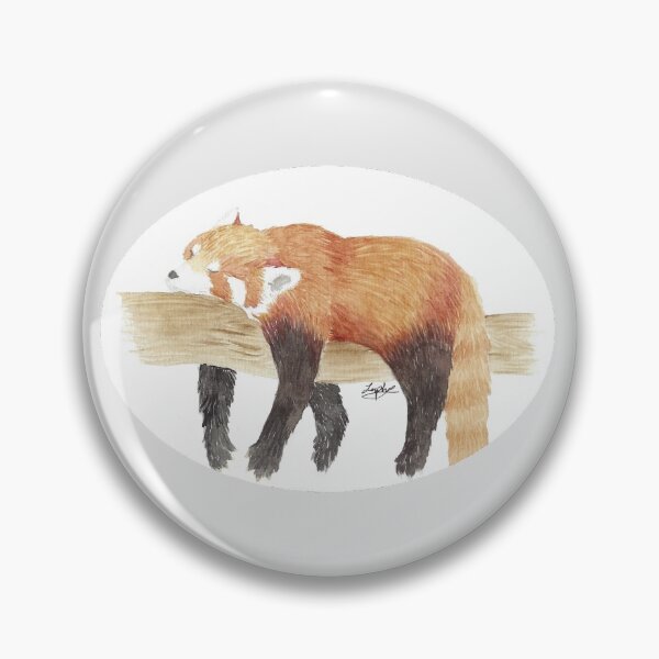 Item preview, Sleeping Red Panda designed and sold by ElyWatercolor.