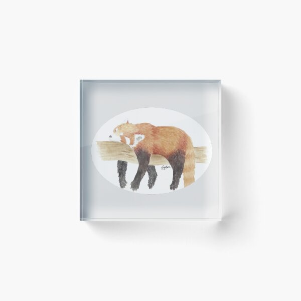 Item preview, Sleeping Red Panda designed and sold by ElyWatercolor.