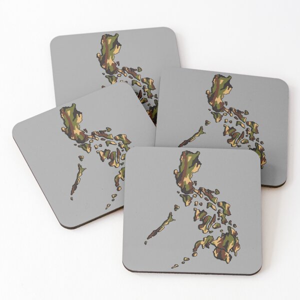 Item preview, PHILIPPINE MAP CAMO PATTERN FILIPINO GRAY designed and sold by aydapadi.