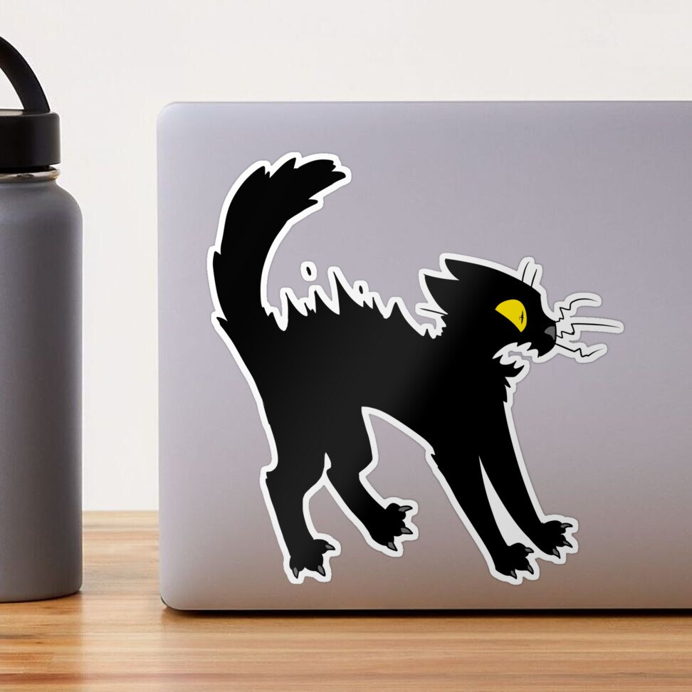 Scaredy Cat Sticker for Sale by Kaija