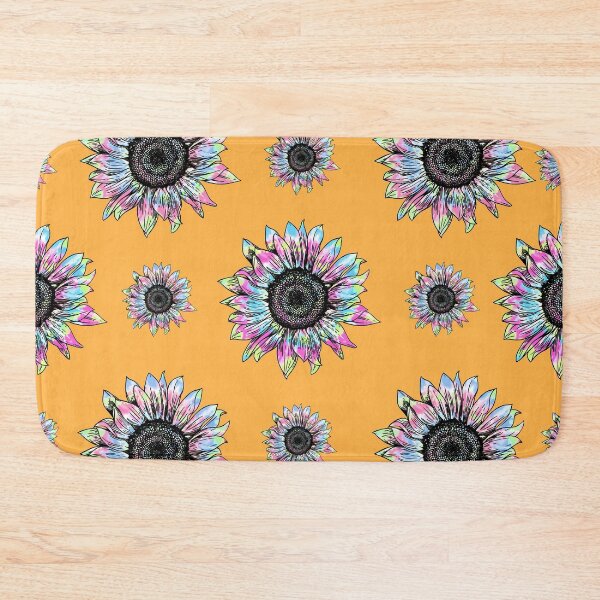 Item preview, Tie Dye Colorful Sunflowers Pattern - Pastel Orange designed and sold by MysticMagpie.