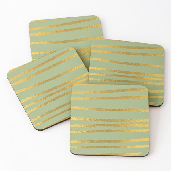 Item preview, Golden pattern lines and green design designed and sold by Adri Graterol.