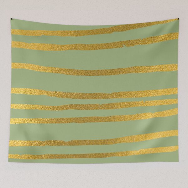 Item preview, Golden pattern lines and green design designed and sold by Adri Graterol.