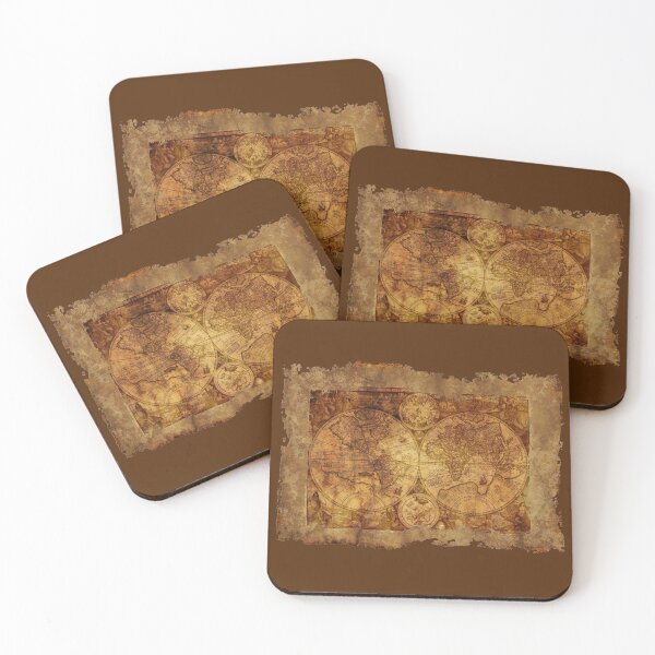 Item preview, Beautiful Antique World Map designed and sold by nerdchild.