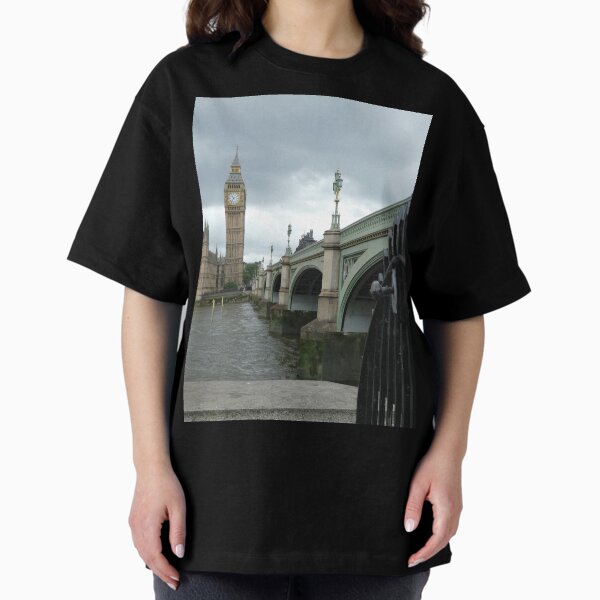 Big Ben across the Thames Oversized T-Shirt