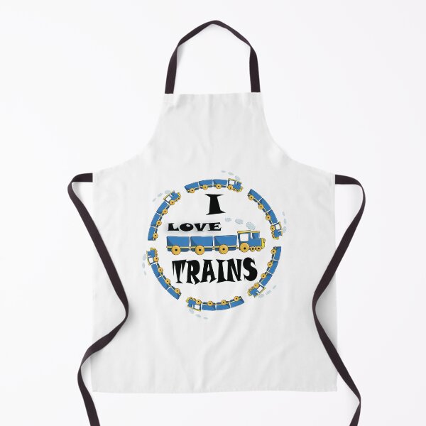 Item preview, I LOVE TRAINS ( BLUE ) designed and sold by DewDropDesigns.