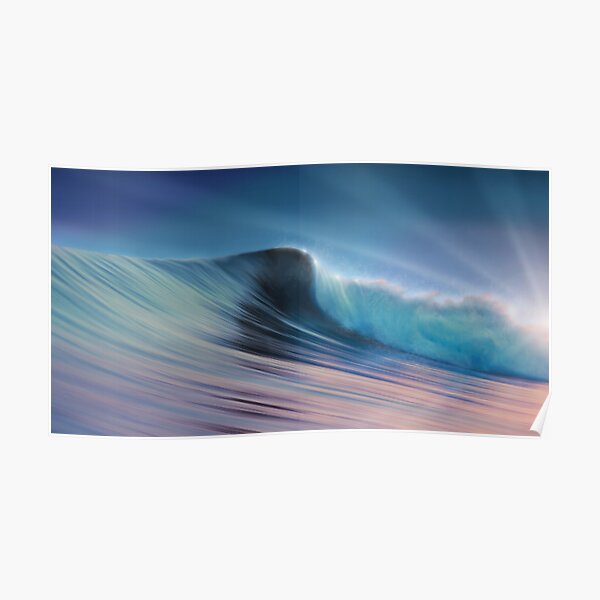 Silky Surf Poster By Cliff Redbubble 