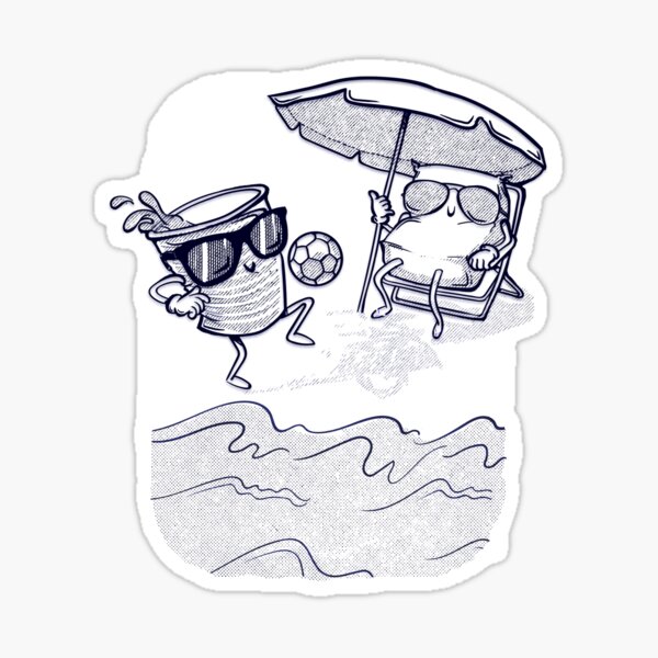 Reis da Praia line Sticker