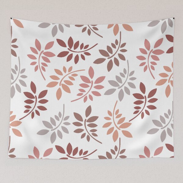 Item preview, leaf pattern pink designed and sold by designsbysoph-.