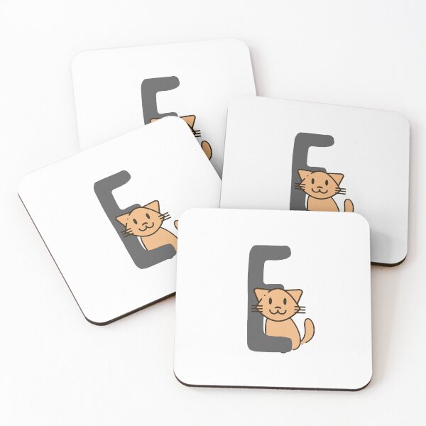 Item preview, Personalized Cat Initial E designed and sold by TheFamilyVan.