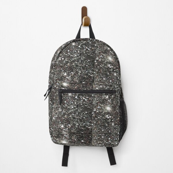 Item preview, Glitter Silver Black Background designed and sold by Kaushal Pal.