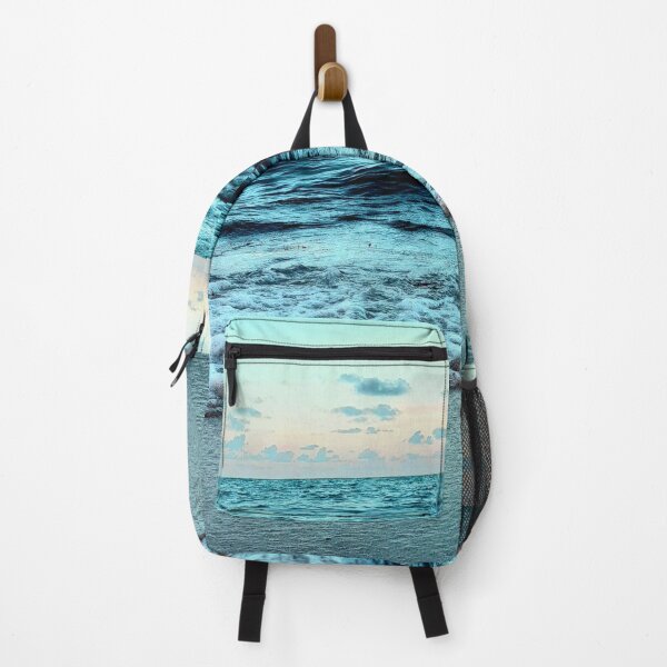 Item preview, Ocean sunset waves deep blue shore designed and sold by Adri Graterol.