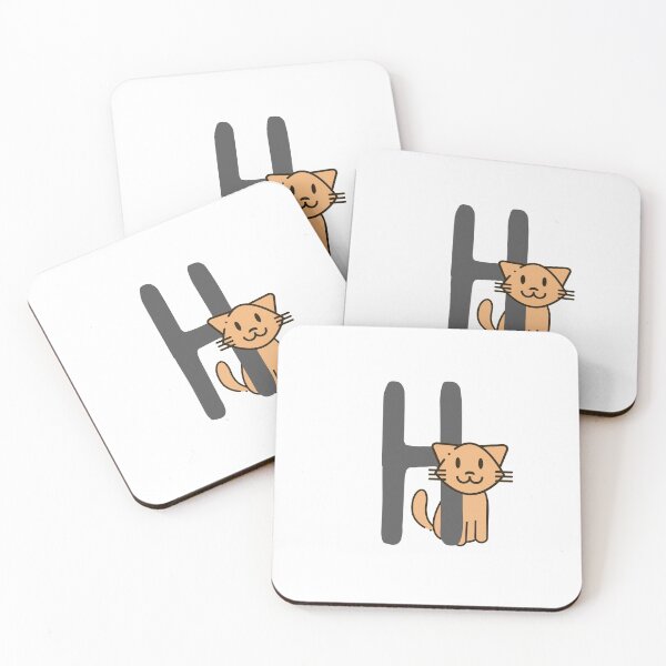 Item preview, Personalized Cat Initial H designed and sold by TheFamilyVan.