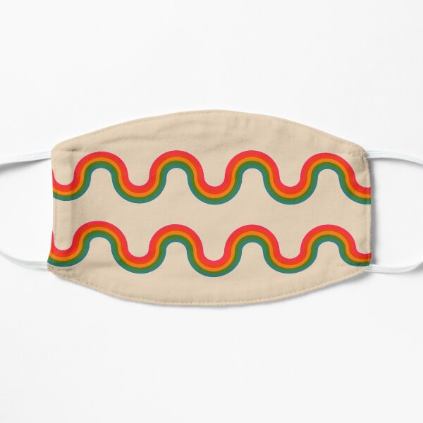 70s Groove Wave Flat Mask
