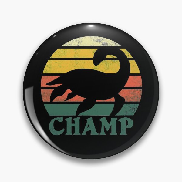 Item preview, Vintage Retro Champ Lake Champlain Monster Graphic designed and sold by SpookshowDesign.
