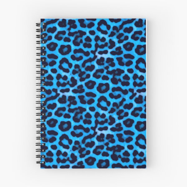 Item preview, Blue Leopard Print Fur Hide Spots Pattern designed and sold by RootSquare.