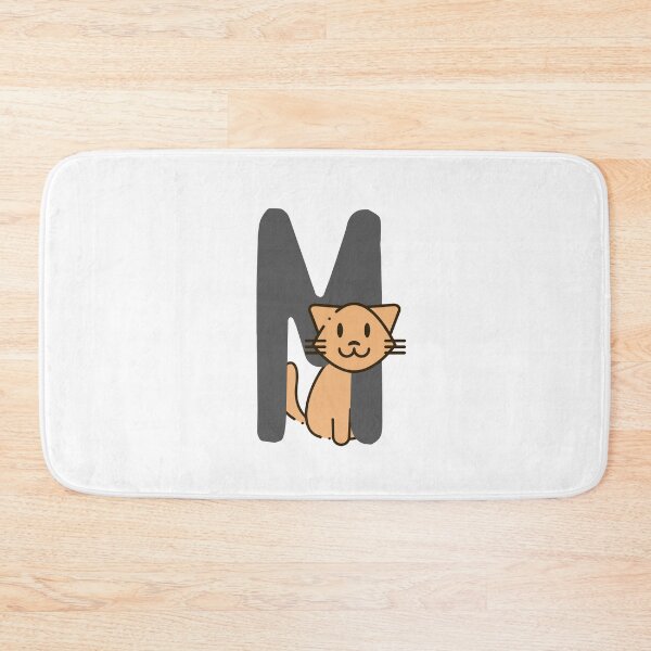 Item preview, Personalized Cat Initial M designed and sold by TheFamilyVan.