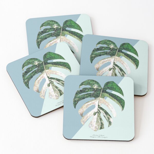 Item preview, Monstera Deliciosa Albo Variegata Smokey Blue designed and sold by The Chookies.