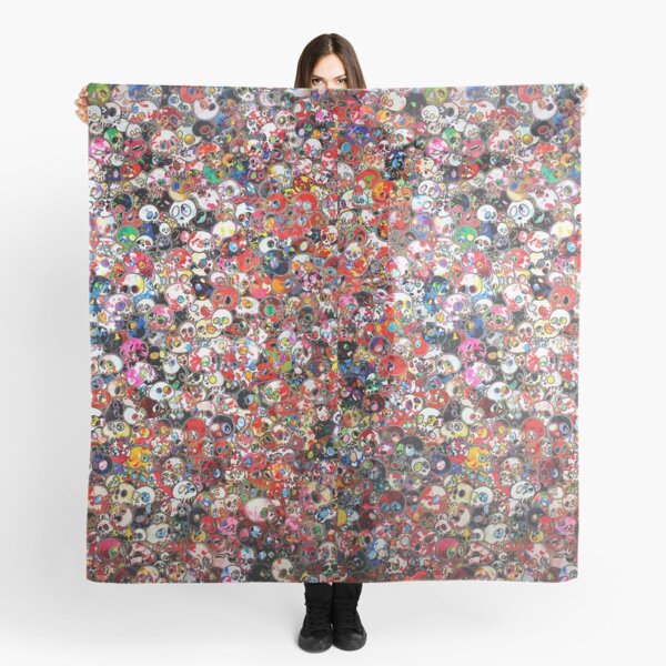 Takashi Murakami - Rainbow Skull Scarf