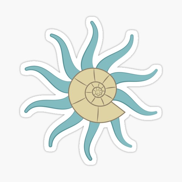 Helix Fossil Crest Glossy Sticker