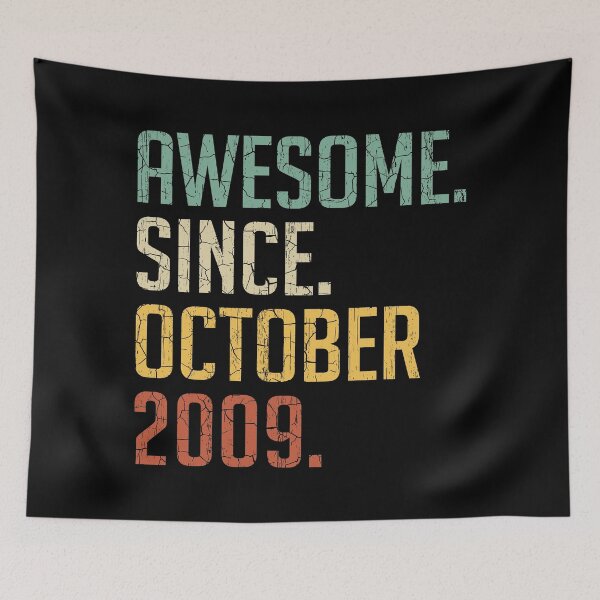 Item preview, Awesome Since October 2009 11st Birthday Gift 11 Years Old Vintage October 2009 designed and sold by Takatv.