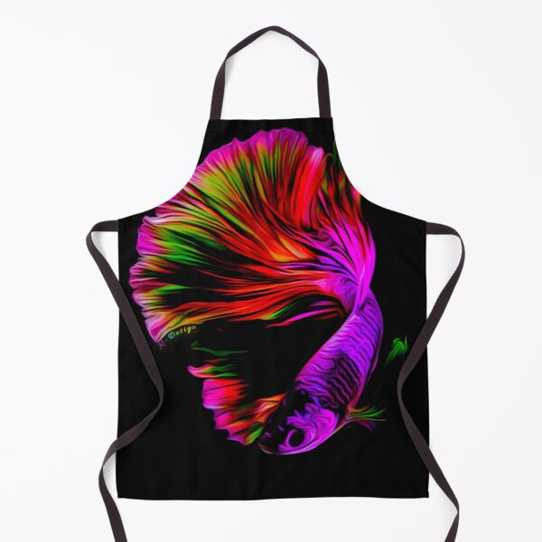 Item preview, Colourfull bettafish abstract painting designed and sold by NandoArtDesign.