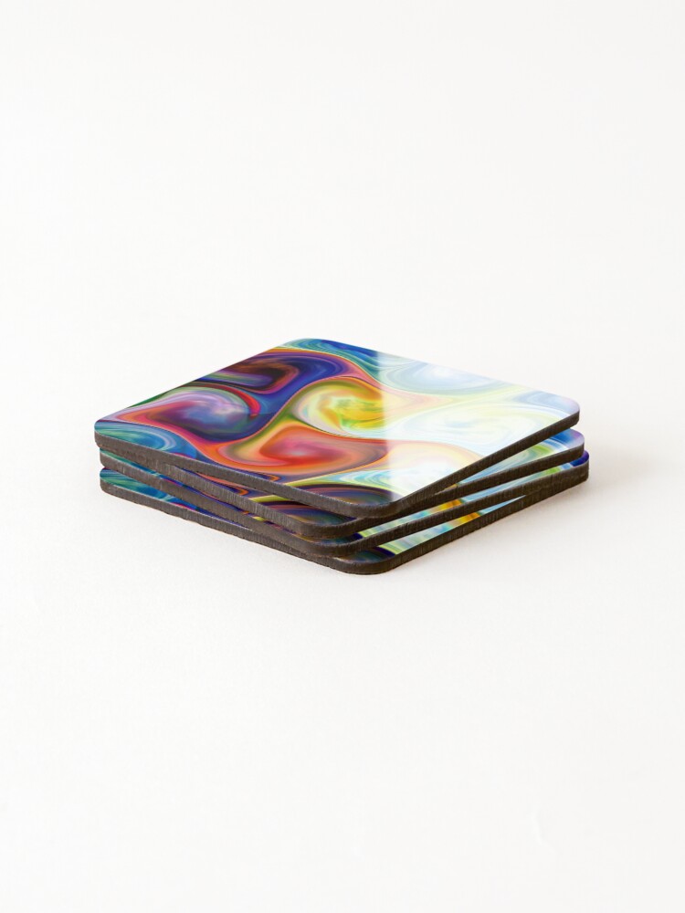 Thumbnail 4 of 5, Coasters (Set of 4), Color Flow designed and sold by JPugliese.