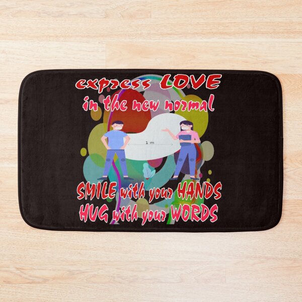 Item preview, express love in the new normal. smile with your hands, hug with your words designed and sold by doctors-apparel.