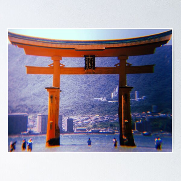 Item preview, Japanese Red Torii Gate, Miyajima Island designed and sold by heimavera.