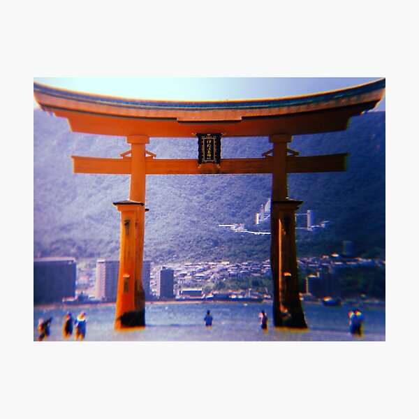 Item preview, Japanese Red Torii Gate, Miyajima Island designed and sold by heimavera.