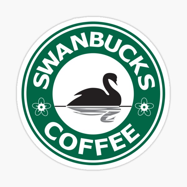 Swanbucks Coffee Sticker