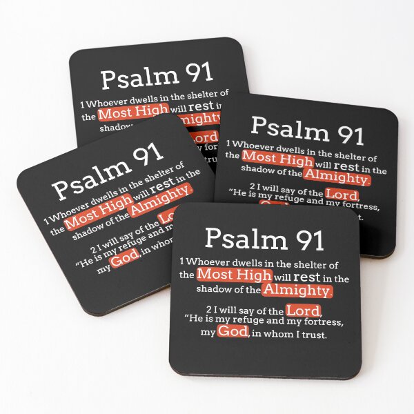 Item preview, Psalm 91: 1-2 God protection verses designed and sold by PlusAdore.