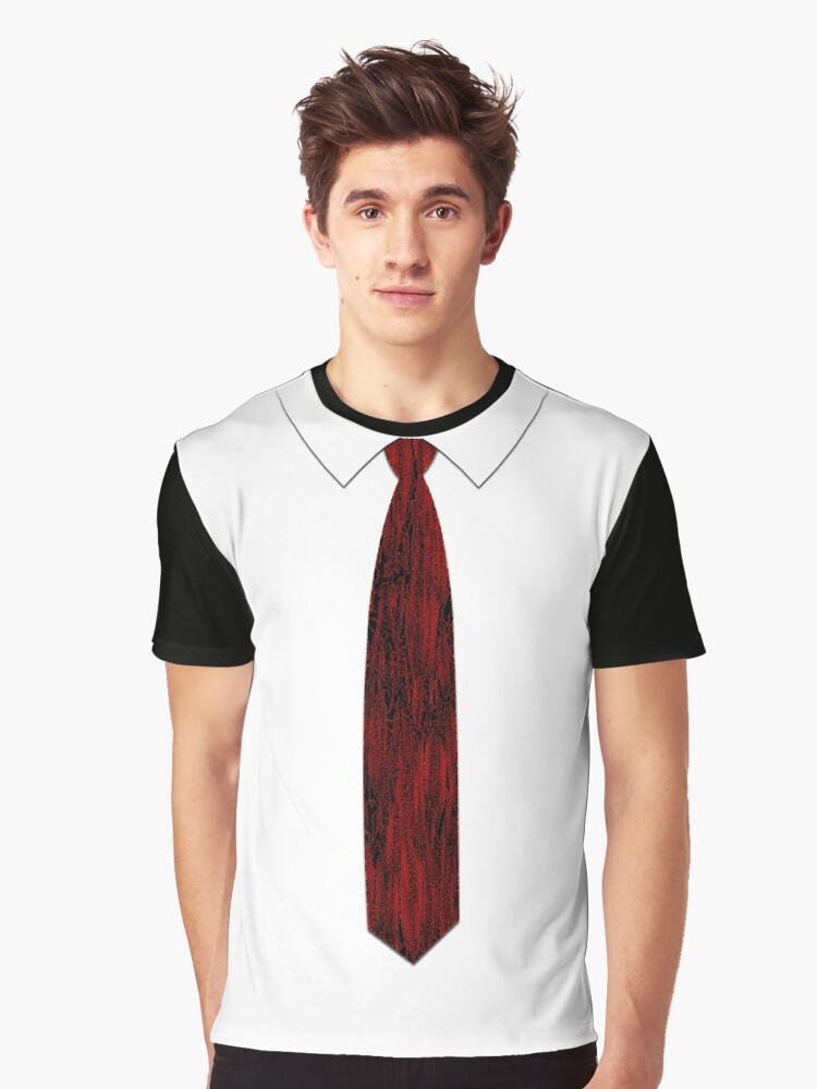 Shirt tie required lava" T-shirt for by vonLotto Redbubble | tie graphic t-shirts - zoom graphic t-shirts - skype graphic t-shirts