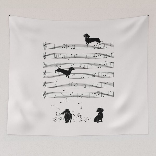 Item preview, Dog Dachshund and Music designed and sold by CareShare Design.