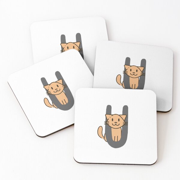Item preview, Personalized Cat Initial U designed and sold by TheFamilyVan.