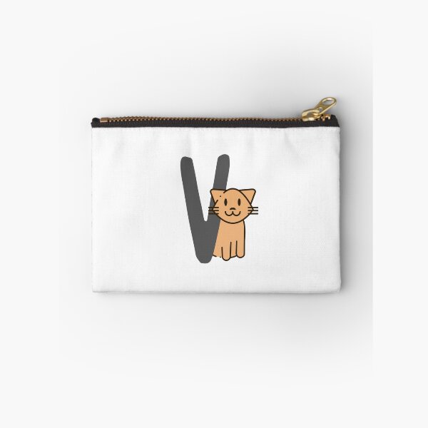 Item preview, Personalized Cat Initial V designed and sold by TheFamilyVan.
