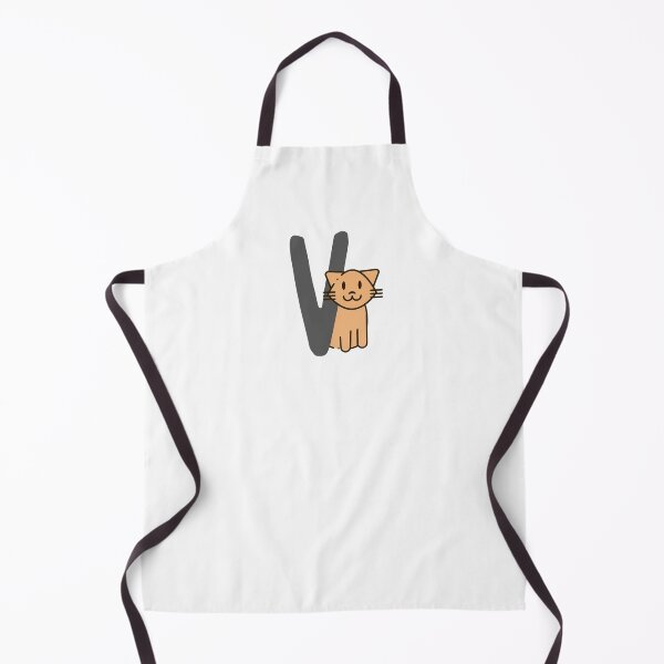 Item preview, Personalized Cat Initial V designed and sold by TheFamilyVan.