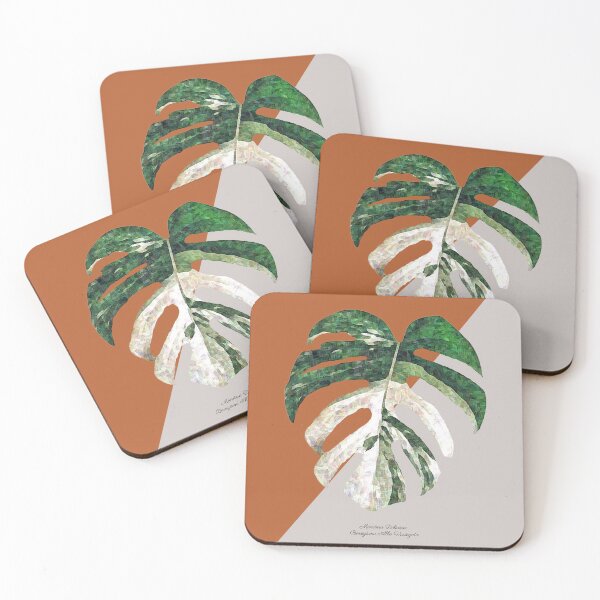 Item preview, Monstera Deliciosa Albo Variegata Raw Sienna designed and sold by The Chookies.