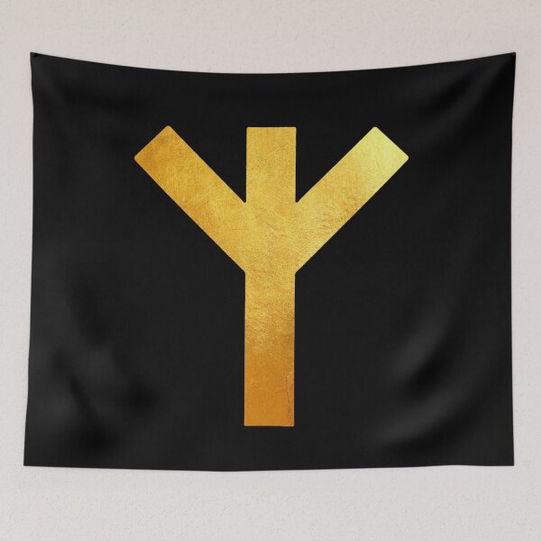 Item preview, Gold (Algiz) Life Rune designed and sold by DotorEaon.