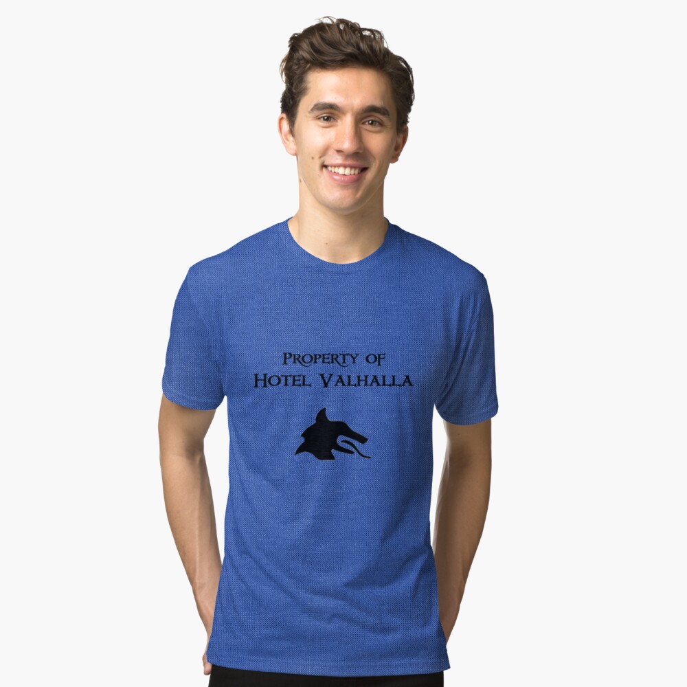 Property of Hotel Valhalla Tri-blend T-Shirt