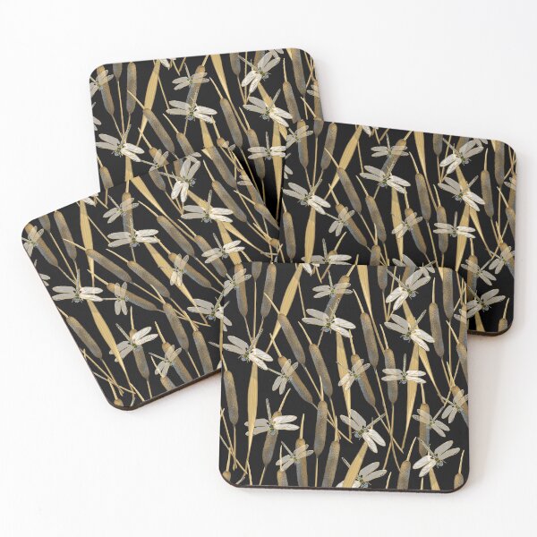 Item preview, Dragonflies | Black designed and sold by L Diane Johnson.