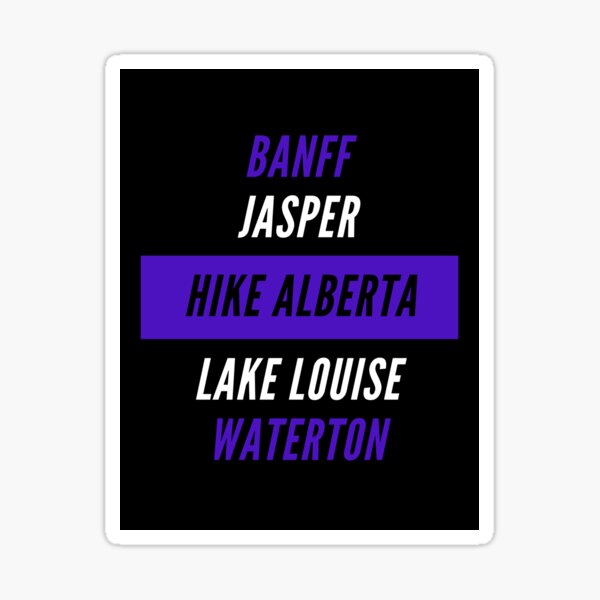Hike Alberta Sticker