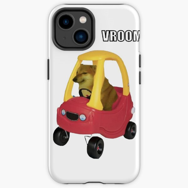 coche de cheems Funda resistente para iPhone