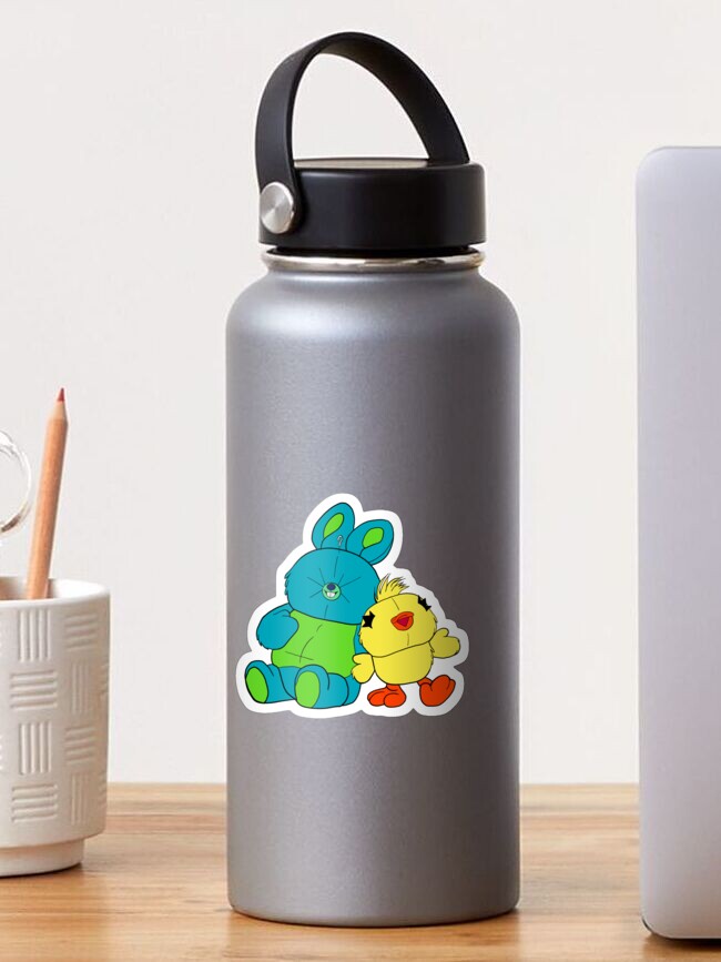 Disney Toy Story Ducky And Bunny Water Bottle Blue