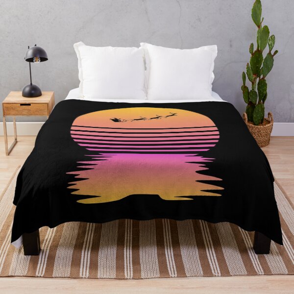 Item preview, Merry Christmas Santa Sunset 80s designed and sold by NerdySherds.
