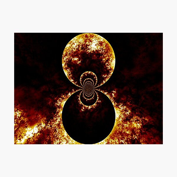 Twin Fire Balls Photographic Print