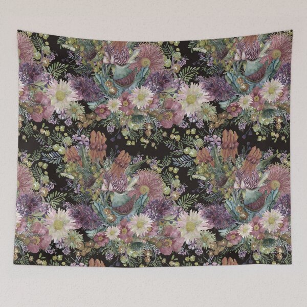 Item preview, Australian Watercolor Wildflowers - Vintage Color Palette designed and sold by Sketchbook Designs.