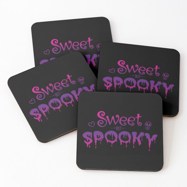 Item preview, Sweet but Spooky - Pink on Black designed and sold by FlyingDodo.