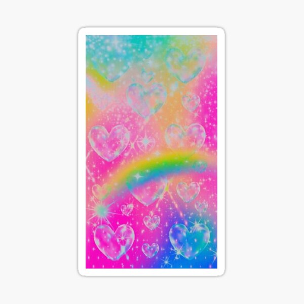 Glitter Rainbow And Sprinkles Sticker For Sale By Thesaturnking Redbubble 